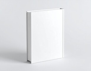 Blank white book