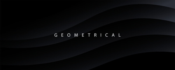 Luxury dark background design for website, poster, brand identity, brochure, presentation template etc. with futuristic geometric shapes. EPS 10