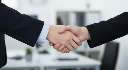 Business Handshake: Agreement and Collaboration