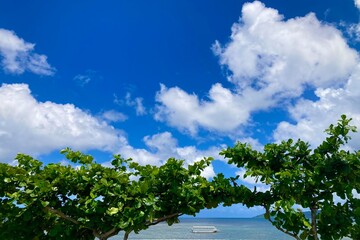 石垣島　フキサビーチから見る風景　