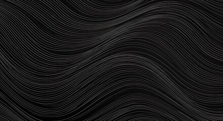 Abstract Dark Background with Wavy Lines Texture.