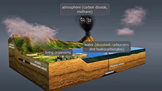 Carbon cycle storage mechanism