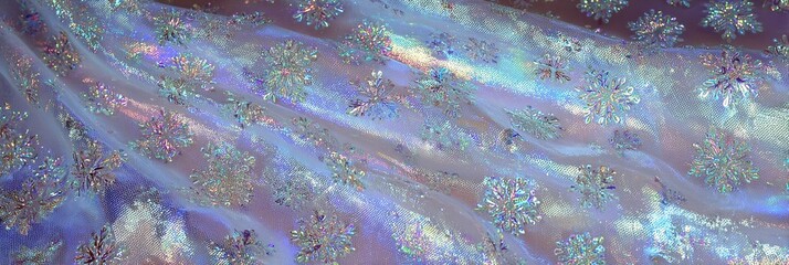 TESSUTO IRIDESCENTE CON PAILLETTES LUCCICANTI