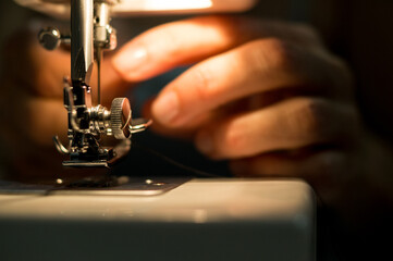 sewing machine close up