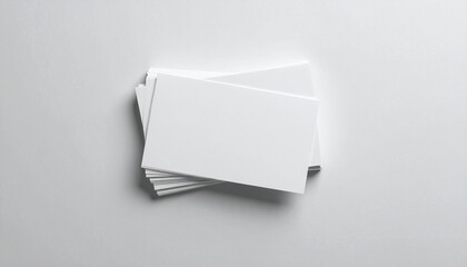 Stack of business cards minimalist style blank surface clean presentation professional mockup high quality professional