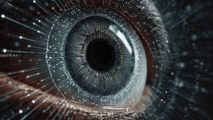 Close-up of a digital eye