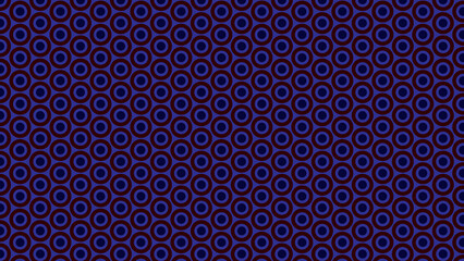 Seamless purple and blue circle pattern for a modern and retro design
