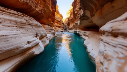 Golden Canyon River at Sunrise