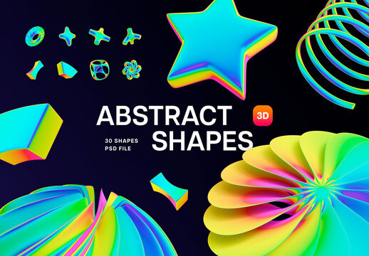 Iridescent 3D Objects