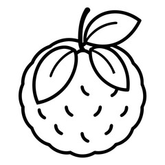 vector illustration of an apple