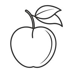 vector illustration of an apple