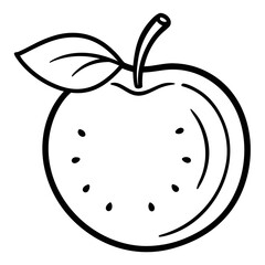 vector illustration of an apple
