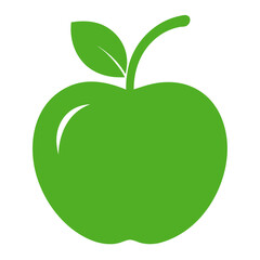 green apple vector illustration