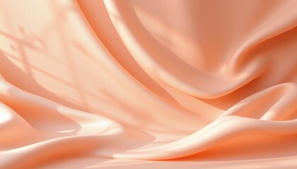 Fototapeta premium peach & cream theme with soft peach with warm cream, subtle wave like blend, light reflections, center focused gradient, luxurious yet calm