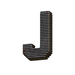 Rusty Wire 3D Alphabet or PNG Letters