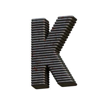 Rusty Wire 3D Alphabet or PNG Letters