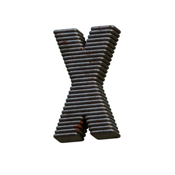 Rusty Wire 3D Alphabet or PNG Letters