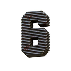 Rusty Wire 3D Alphabet or PNG Letters