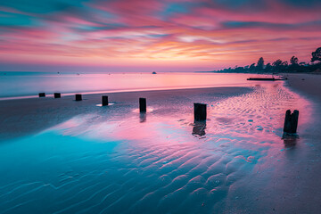 sunset on the beach, Phillip Island