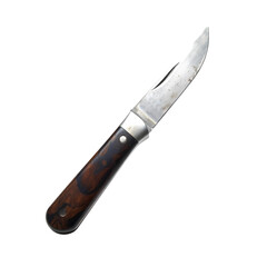 Obraz premium Photo of pocket knife isolated on transparent background