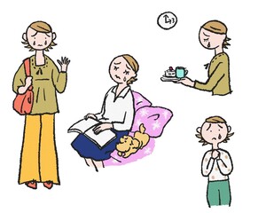 涙を流して悲しむ女性