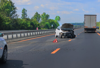 Accident on a country road.