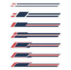 Fototapeta premium Racing Stripes Design Elements Vector Graphics for Sport & Automotive
