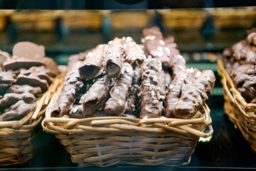 Basket of chocolate covered treats