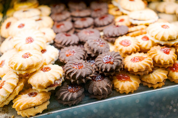 Tray of assorted cookies and pastries