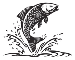 black and white fish