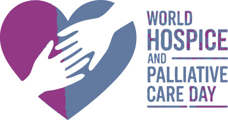 World Hospice and Palliative Care Day: Hands of Compassion within a Heart Symbol