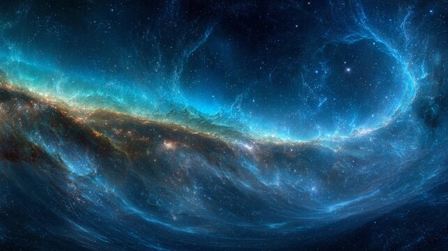 NEBULOSA SPAZIALE ASTRATTA: PICCOLA NUBE DI MAGELLANO