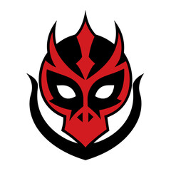 devil mask isolated on white