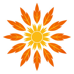 vector illustration of an abstract flower