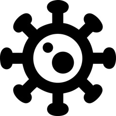 Obraz premium Stylized coronavirus symbol illustration