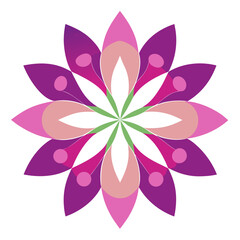 abstract flower vector illustration