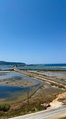 view of the entrance of lefkada island of greece