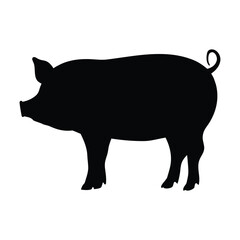 Download high resolution pig silhouette vector image for free graphic design projects now online