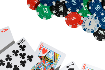 playing cards and chips, casino, roulette, roulette on a white background, gambling, cards, playing cards