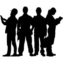 Worker Silhouette Vector