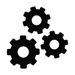 Gears mechanism vector illustration for engineering and industrial applications design concept