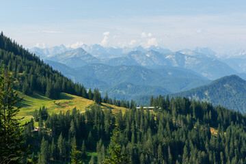 Wallberg am Tegernsee, Alpen mit Zugspitze