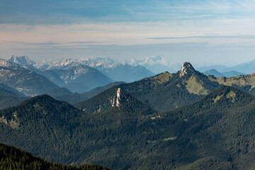 Wallberg am Tegernsee, Alpen mit Zugspitze