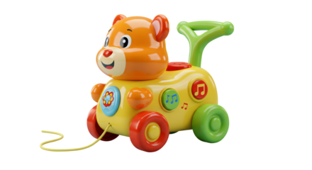 Colorful plastic toy. Product staging, branding.