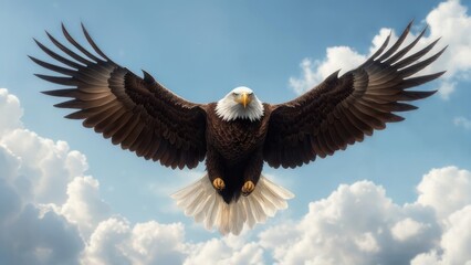 Obraz premium Majestic eagle soaring