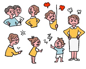 親子で怒り爆発の瞬間