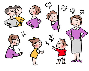 親子で怒る日常シーン