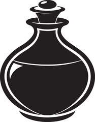  Potion Bottle Silhouette Icon – Magic Elixir, Alchemy Symbol