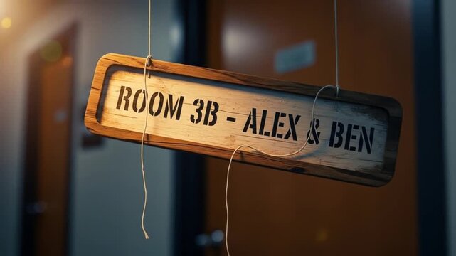Back To School Room 3B Sign for Students