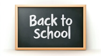 Obraz premium Small chalkboard with wooden frame reading 